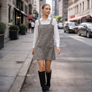 TAYLOR TILLMAN New York Brown Plaid Sophie Dress